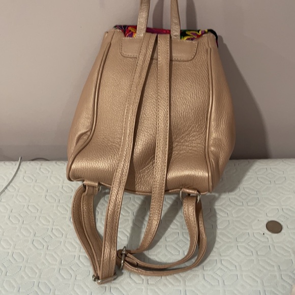 Stylish Leather & Embroidery Backpack - Picture 6 of 10